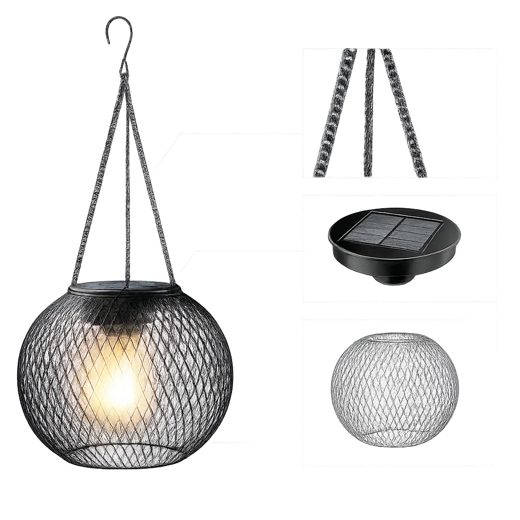 Ortiny Solar Lanterns Outdoor